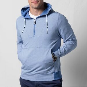 Men's Large Blue 1/2 Zip Proctor Hoodie by BDraddy